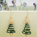Women Girl Christmas Tree Star Spring Dangle Earrings Xmas Party Jewelry Deluxe