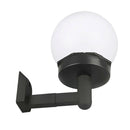 Stairs Yard Waterproof LED Ball Shape Solar Powered Easy Install Wall Light