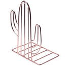 2PCS/Pair Creative Cactus Shaped Metal Bookends Book Support Stand Desk Org V9P4