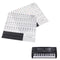 Keyboard Piano Multicolor Removable Piano and Keyboard Stickers for 49 61 76 N3C