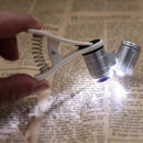 60X Universal Mobile Phone Mini Portable Clip LED Microscope Magnifier Loup K1T1