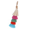 Hand Made Colorful Bohemian Pom Pom Tassel Bag Charm Keychain