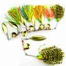5PCS Mixed Color Spinner Fishing Lures Bass CrankBait Bait Tackle AB. Crank I0U3