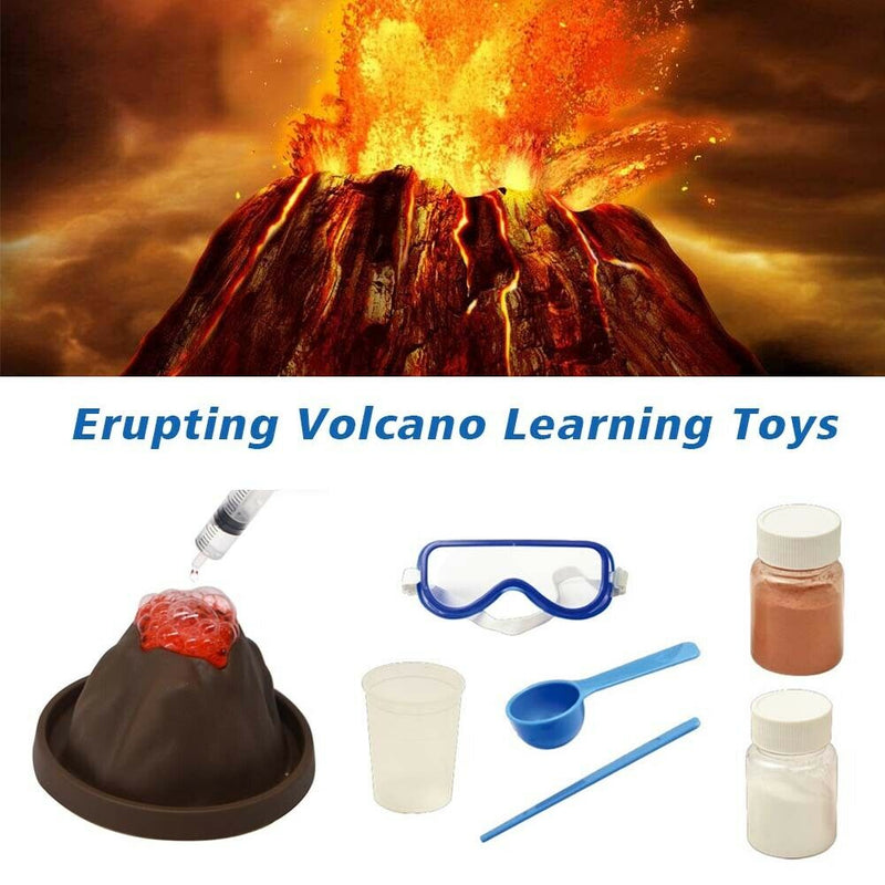 Gift DIY Erupting Volcano Funny Science Kit Learning Toys Kids Experiment