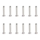 12 Pack T316 Fixed Ends Stemball Swage Stud Dead Ends Hardware Kit for 1/8