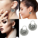 Couple Parrot Carved Earrings Ethnic Retro Ear Hook for Women Jewelry Gift