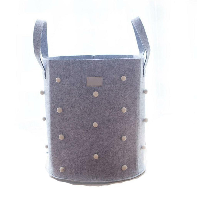 Handmade Cotton Felt Laundry Basket Kid's Toys Sundries Storage Basket Case