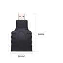Micro HDMI Female to HDMI Male Adapter Connector Converter for Android TV