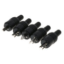 5 Pieces Replacement Power Connector Plug - Male Plug Replacement Cord Outlet