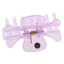 Set Of 10 Plastic Small Hair Claw Clip Butterfly Design Bull Dog Hair Clip