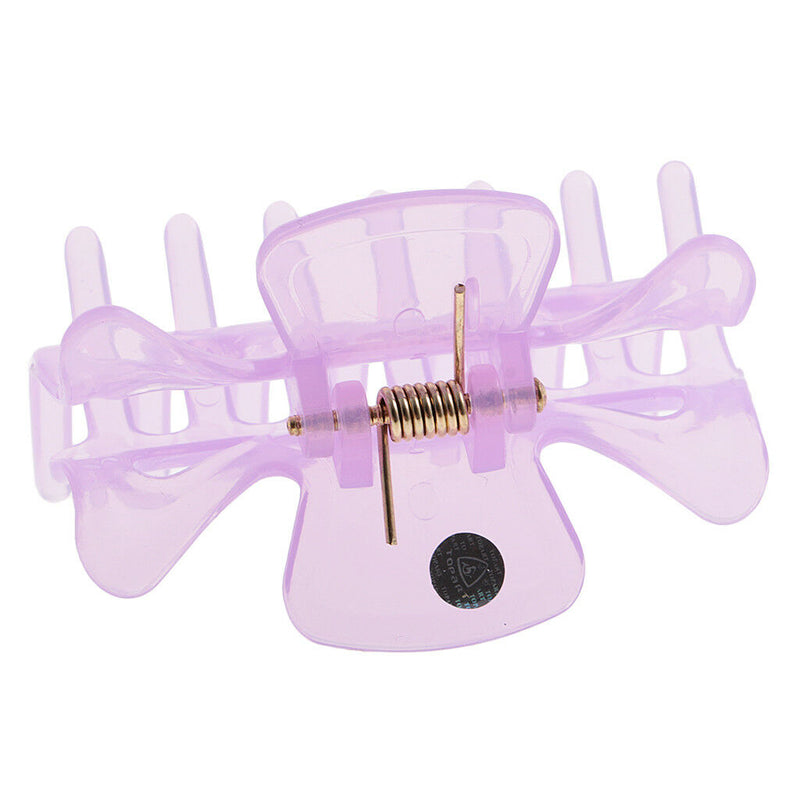 Set Of 10 Plastic Small Hair Claw Clip Butterfly Design Bull Dog Hair Clip