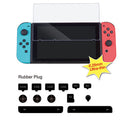 Switch Tempered Glass Screen Film Cover Anti Dust Plugs Set for Console