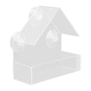 Creative Transparent Window Mounted Sucker Bird Feeder Tray Birdhouse Food Bird
