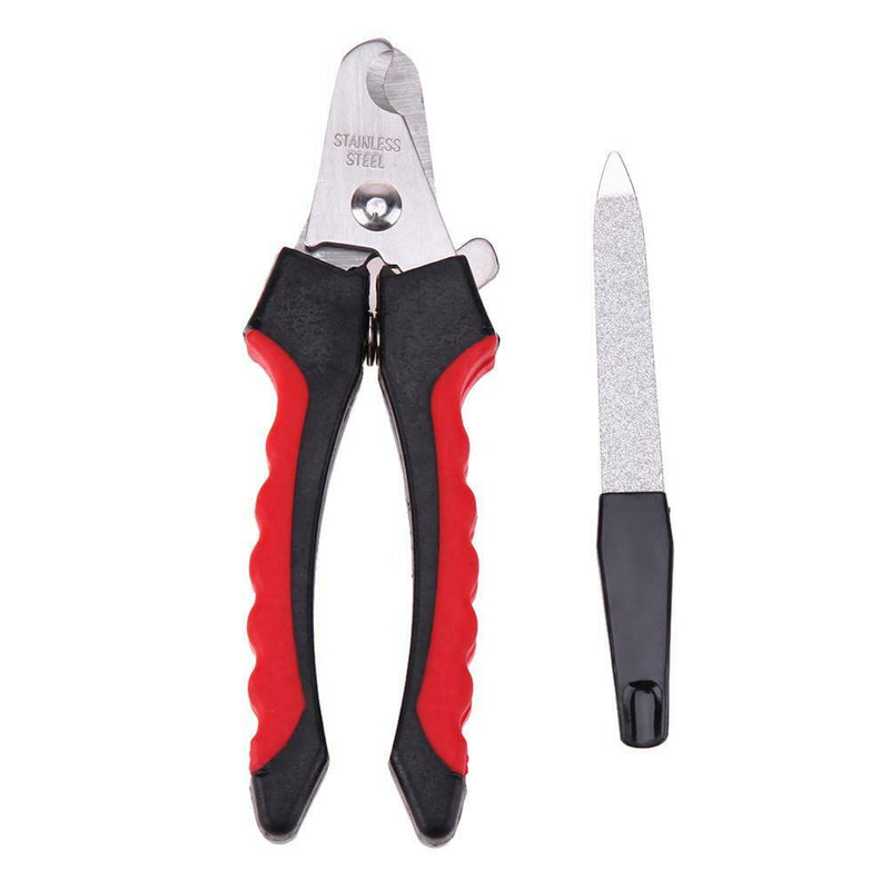 Stainless Steel Cutter Claws Scissor Dog Nail File Trimmer Clipper(12cm)