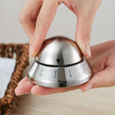 2x Stainless Steel Clock 60 Minute Timer Egg Reminder Mechanical Kitchen