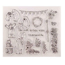 Banner Flower Seal Stamp Cutting Dies Stencil Set DIY Scrapbooking Emboss