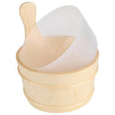 Bathroom Natural Wooden Bucket + Ladle Set For Sauna Spa Bathroom Accessori