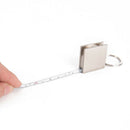 1pc Mini practical tape measure keychain key chain ring keyring key fob holder F