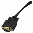 Fasdga VGA 15 Pin Male to 2 Female Plugs Computer Connector Cable Black W9J6