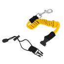 2Pc 55.1'' Kayak Paddle Leash Bungee Safety Stretch Fishing Rod Lanyard Cord