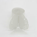 50x Love Shape Napkin Ring Holder Table Banquet Wedding Table Decor White