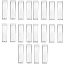 20 Pcs 25mm Protective Tube Holder Clear Round Cases Coin Storage Boxes