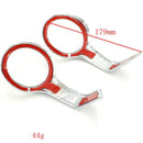 2pcs 65mm Dia. Motorcycle Fog Light Trim Rings Lamp Bezel Chrome Finished, Fits