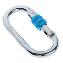 Climbing Carabiner, 25 Kn O-Shaped Super Strength Steel Screw Locking Carabiners