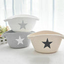 Washable Plant Basket Storage Office Sundries Cotton Thread Handmade Knitti L4G3