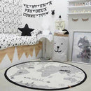 Adventure World Map Baby Play Mat Infant Home Funny Round Crawling Rug Indoor