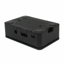 Black Raspberry Pi Case Enclosure Box V4 With Heat Sink For Raspberry Pi 3/