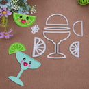1set Drinks Metal Cutting Dies Stencils DIY Scrapbooking Embossing Decor(A)