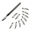 10Pcs Sterile Carbon Scalpel Blades Surgical With Scalpel New