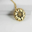 You Are My Sunshine Open Locket Sunflower Pendant Necklace Xmas Gifts P3D3