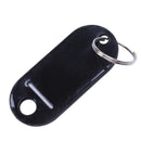 30 X Coloured Plastic Key Fobs Luggage ID Tags Labels Key rings with Name