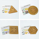 5pcs Assorted Hexagon Acrylic Quilting Templates Ruler for Patchwork Tool