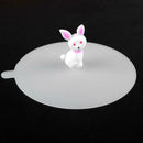 Silicone Cartoon Anti-Dust Cup Cover Sealing Rabbit Leakproof Coffee Cap