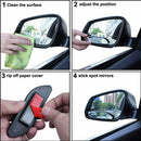 2 pcs Blind Spot Mirror Auto 360Â° Wide Angle Convex Rear Side View For Car