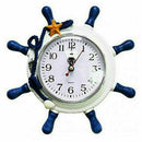 Mediterranean Wall Clock Beach Sea Theme Wheel Steering Home Wheel D L7V6 C3K1
