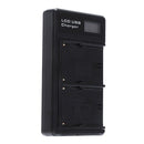 2 Pcs Np-F550 Battery And Lcd Dual Battery Usb Charger For Sony Np-F550 Bat