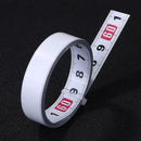 Stainless Steel Miter Track Tape Self Adhesive Metric Scale Ruler (M White)