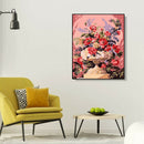 Painting By Numbers Kit DIY Brilliant Flower Canvas Oil Art Picture Craft A