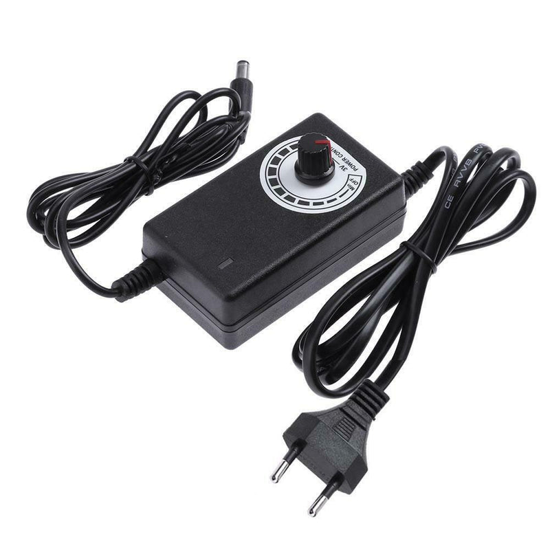 AC to DC Adapter 3-12V 2A Adjustable Power Supply Motor Speed Controller EU