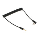 3.5mm to Male Flash PC Sync Cable Cord with Screw Lock for CANON 7D 5D II 1D 1DS