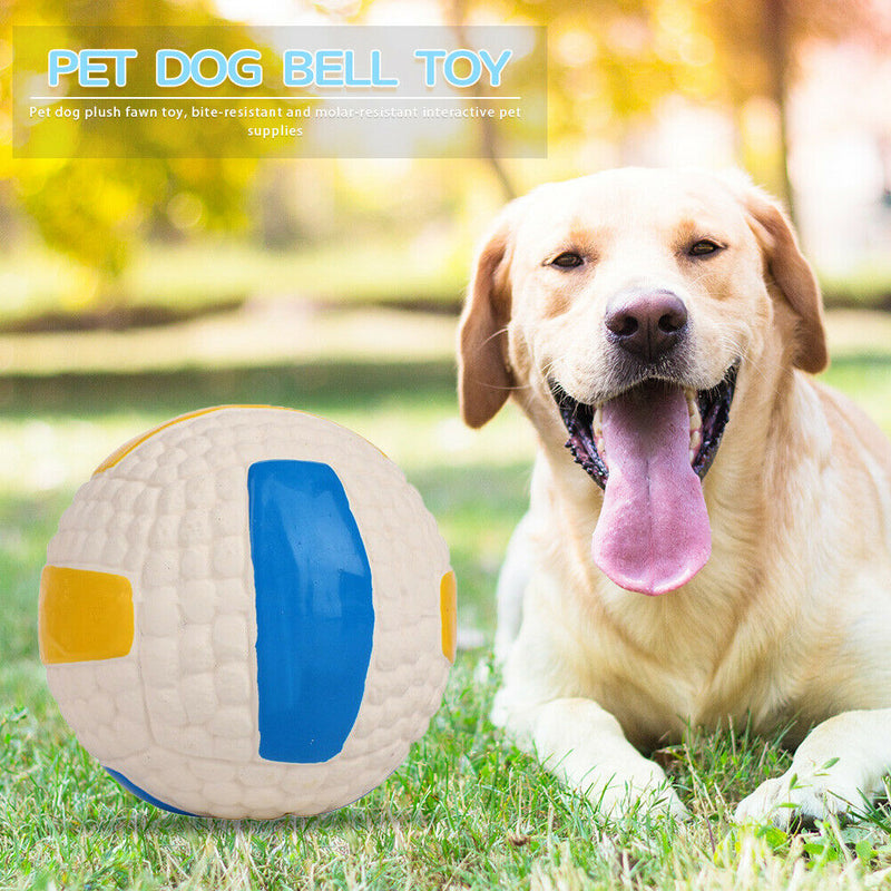 Pet Latex Squeak Sound Molar Ball Dog Interactive Chew Toys (Volleyball)