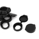 Plastic Key Panel Cam Lock Anti Dust Waterproof Cover Cap Black 8PCS N2W6