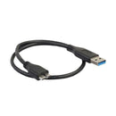 47cm 1.5ft USB 3.0 Male-A to USB3.0 Micro-B Data Cable Black