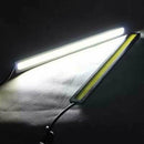 6Pcs 12V Waterproof White DRL COB LED Strip Light Bar For Caravan Boat Car
