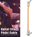 6.35mm Mono Male to Male Right Angle Guitar Effect Pedal Cable (1pc Yellow)