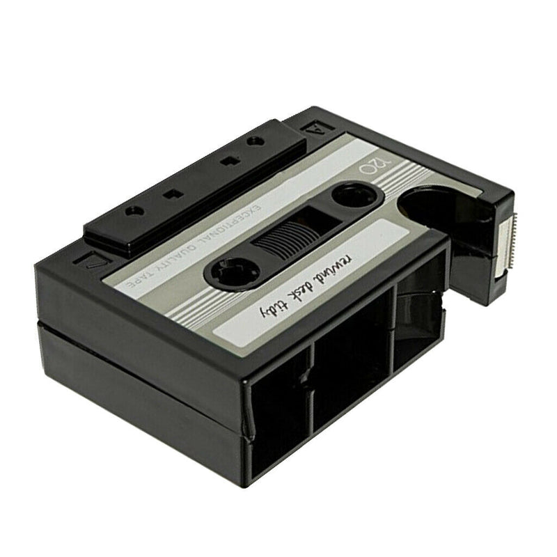 2 Packs Retro Cassette Tape Dispenser Pen Pencil Holder Container Office